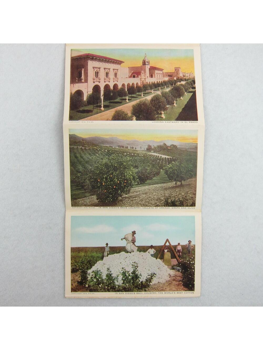 Antique 1915 San Diego Panama California Exposition 25 Postcards Folder RARE - Picture 5 of 12